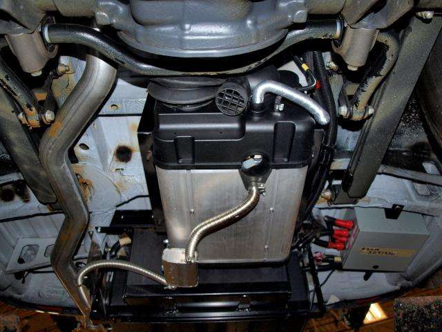 Webasto heater and battery frame